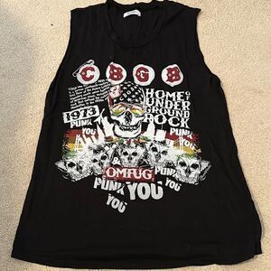Lauren Moshi Graphic Tank XS